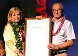The professor at the 2004 APA Conference in Hawaii.